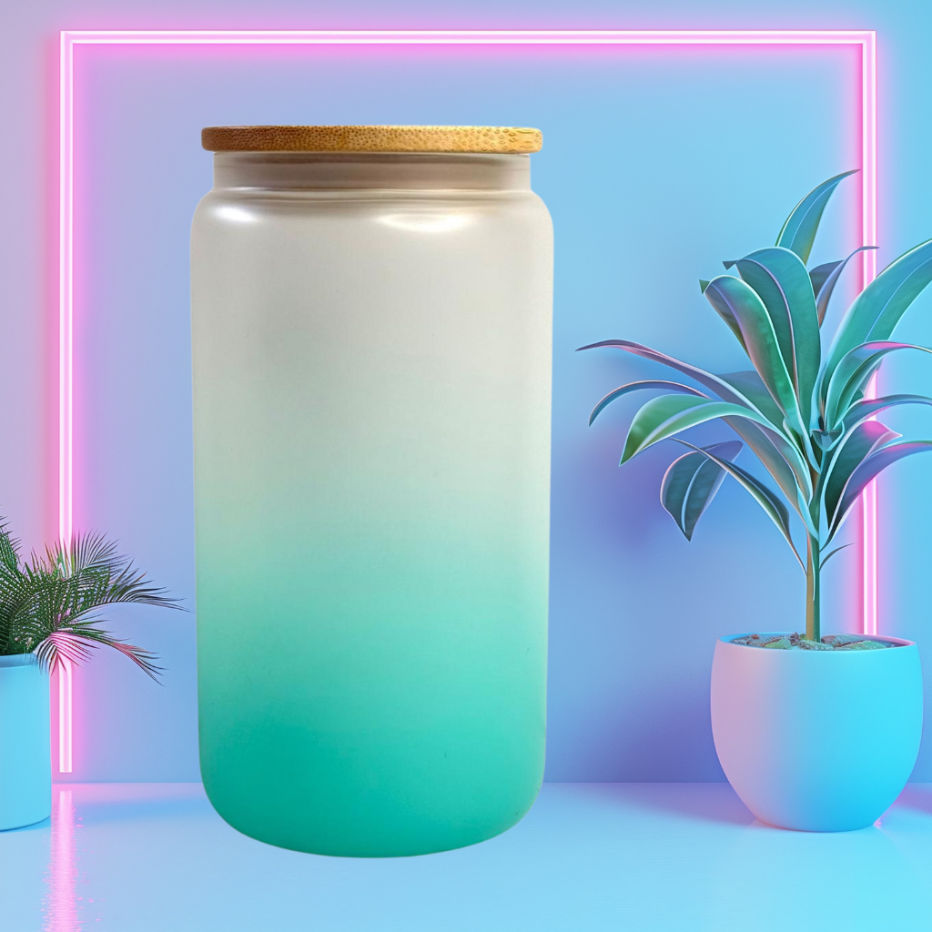 Trinkglas Frost Neon Türkis