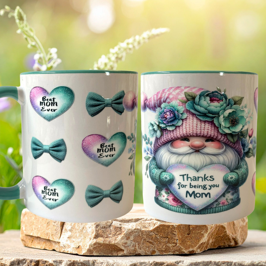 Tasse Türkis - Gnome Mama