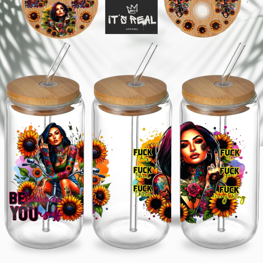 Trinkglas + Deckel Design