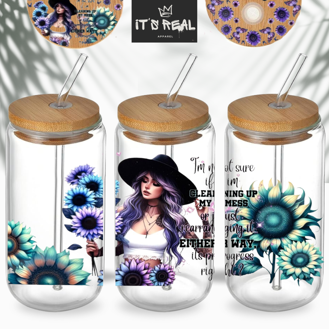 Trinkglas + Deckel Design