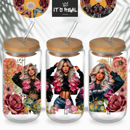 Trinkglas + Deckel Design