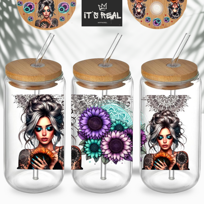 Trinkglas + Deckel Design