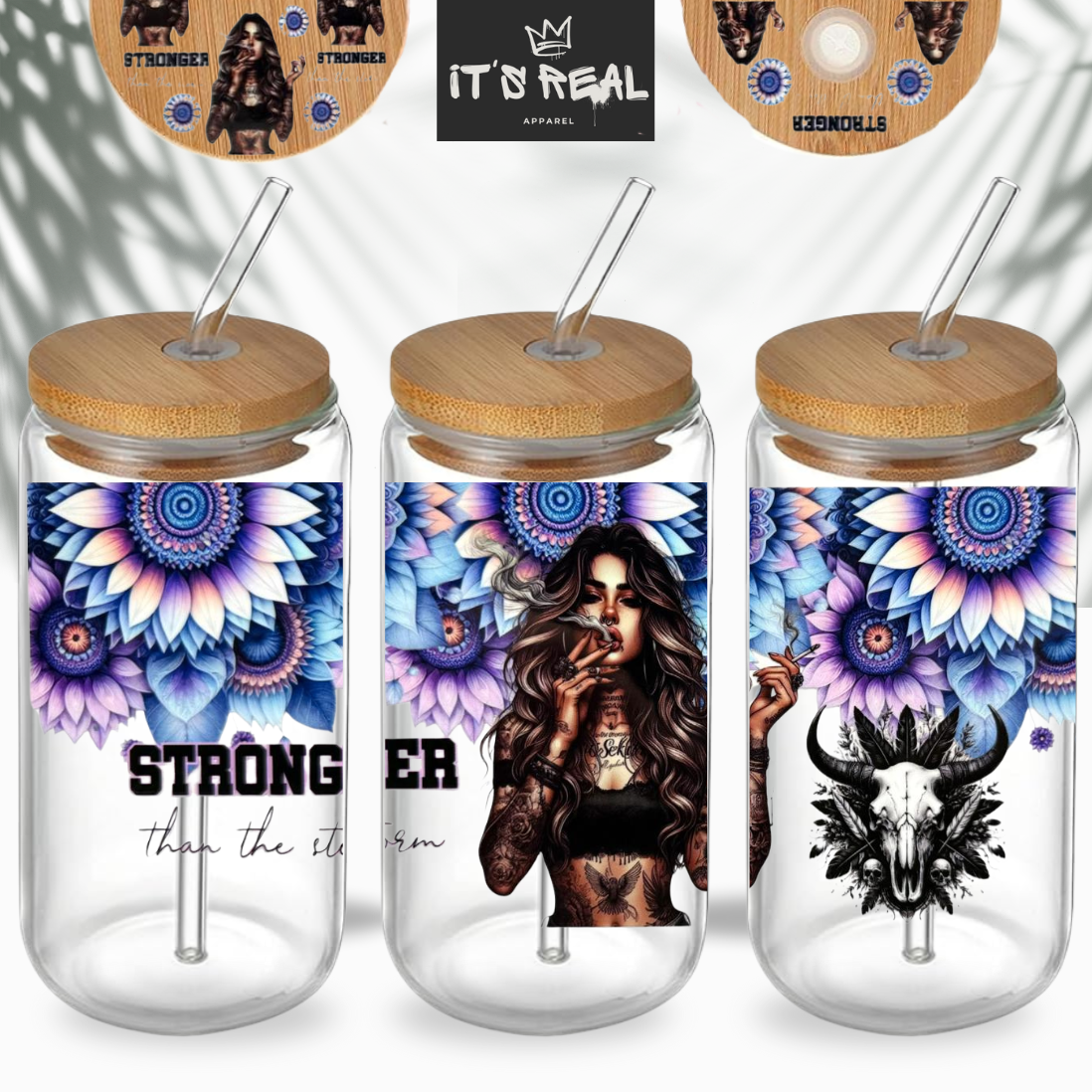 Trinkglas + Deckel Design