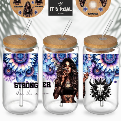 Trinkglas + Deckel Design