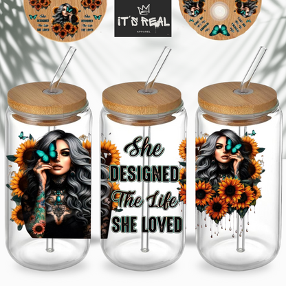 Trinkglas + Deckel Design