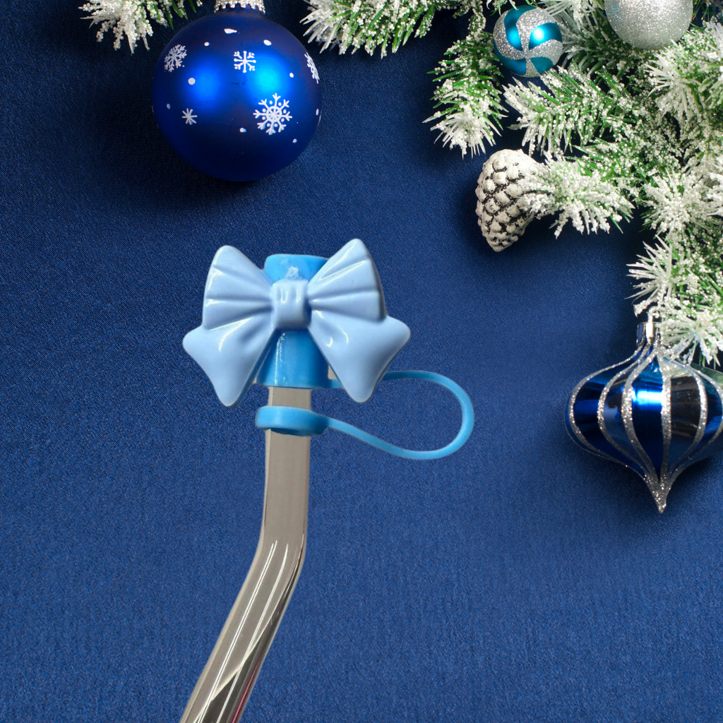 Strohhalm Topper - little blue bow