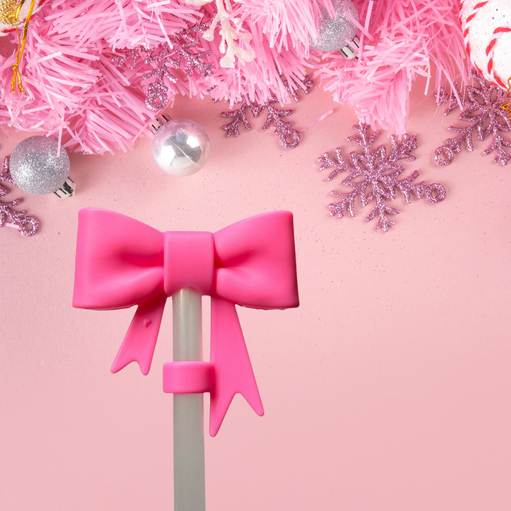 Strohhalm Topper - XXL BOW PINK