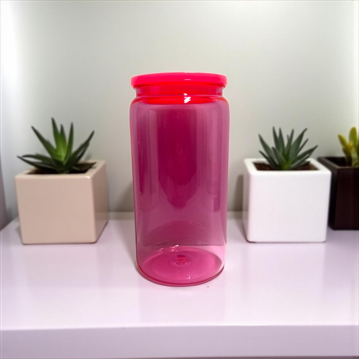 Trinkbecher Plastik 500ml Pink