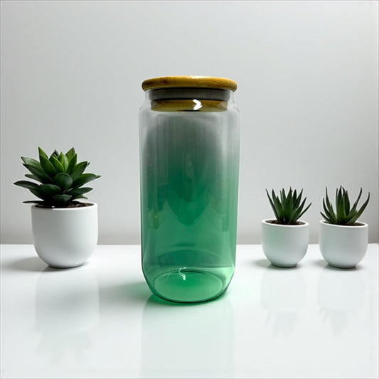Trinkglas 500ml Ombre Grün
