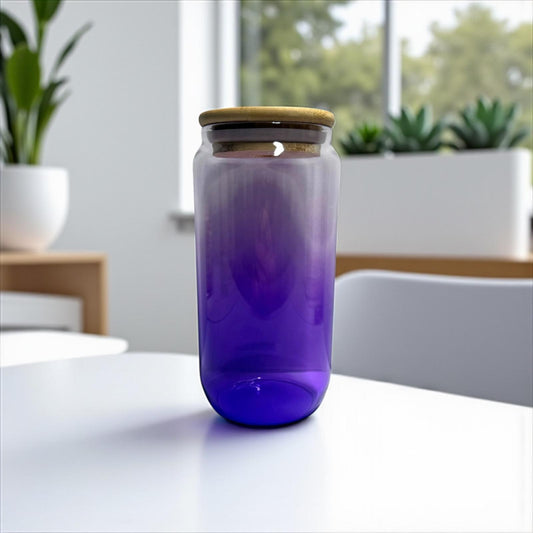 Trinkglas 500ml Ombre Lila