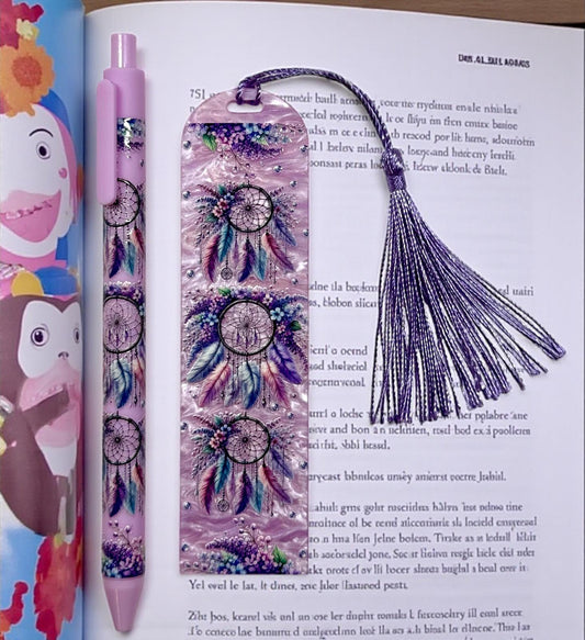 Lesezeichen Set Flower Power Purple