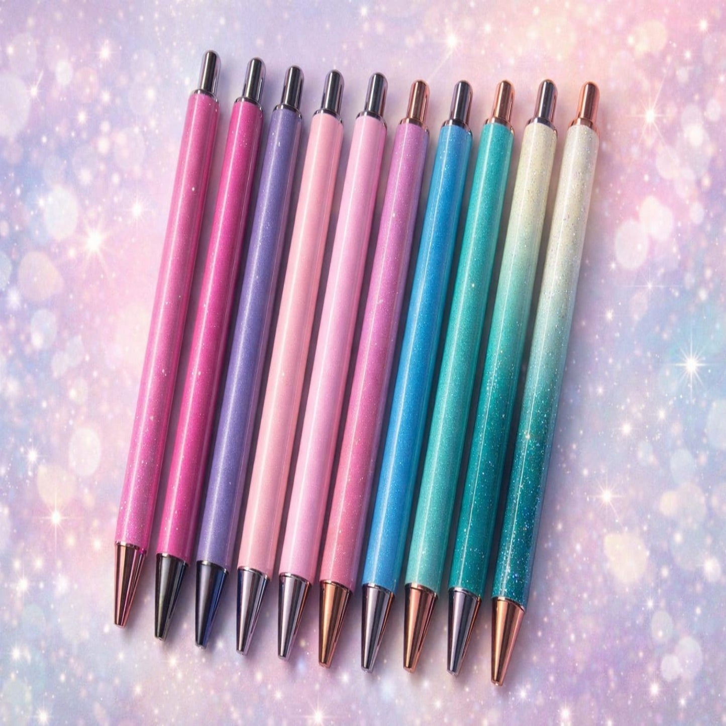 Live Glitzer Kugelschreiber