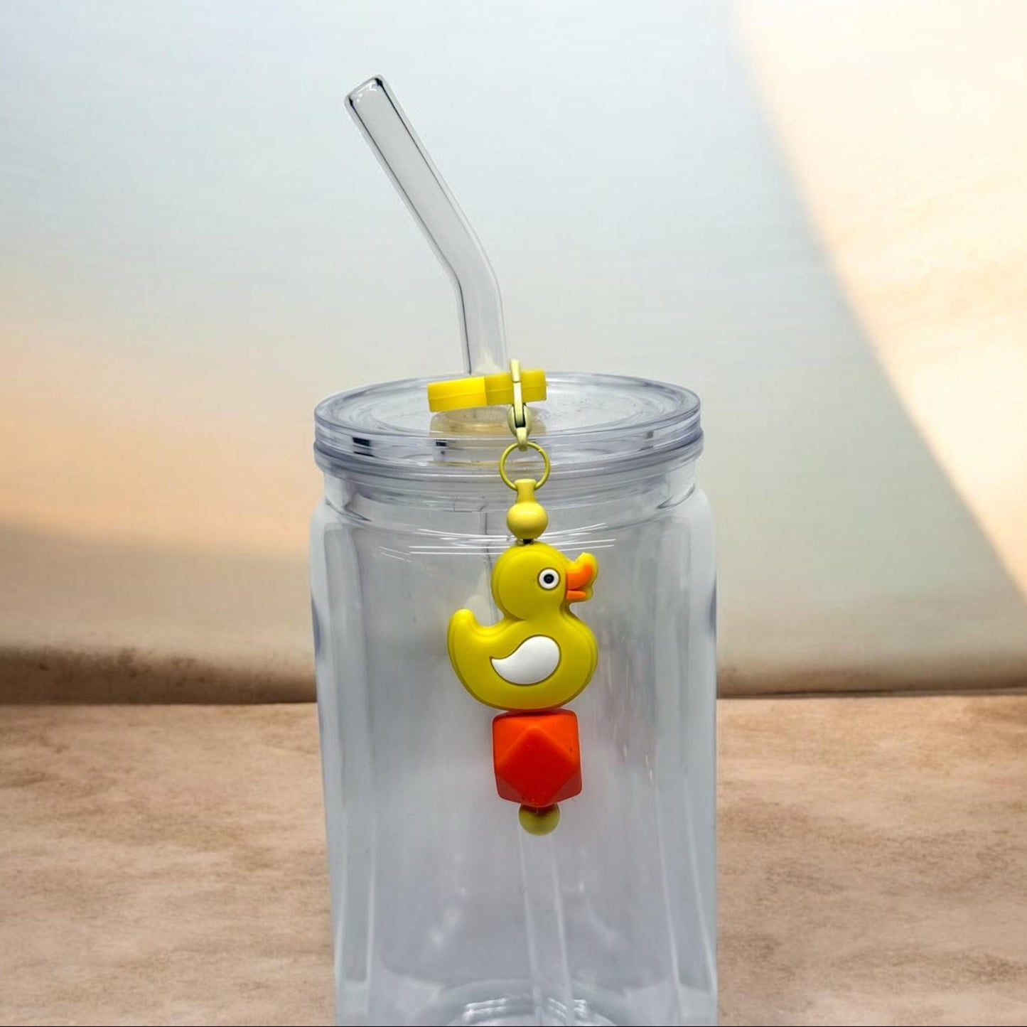 Yellow Duck  - Strohhalmkette