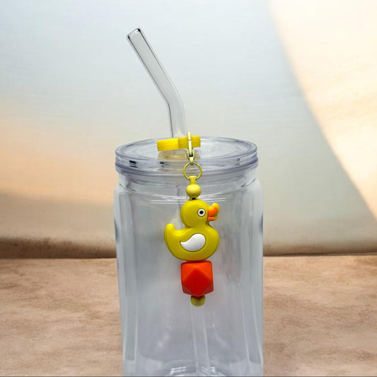 Yellow Duck  - Strohhalmkette