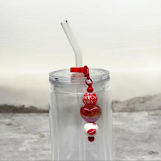 Red Kisses  - Strohhalmkette