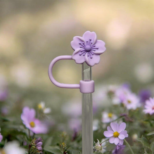 Strohhalm Topper - Purple Sakura