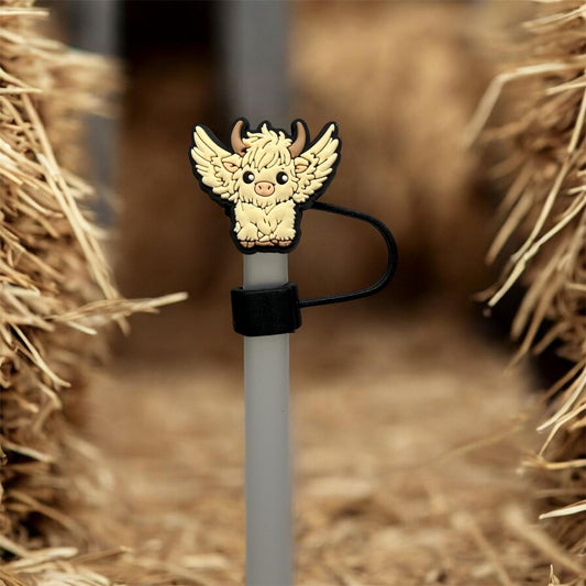 Strohhalm Topper - Highlandcow