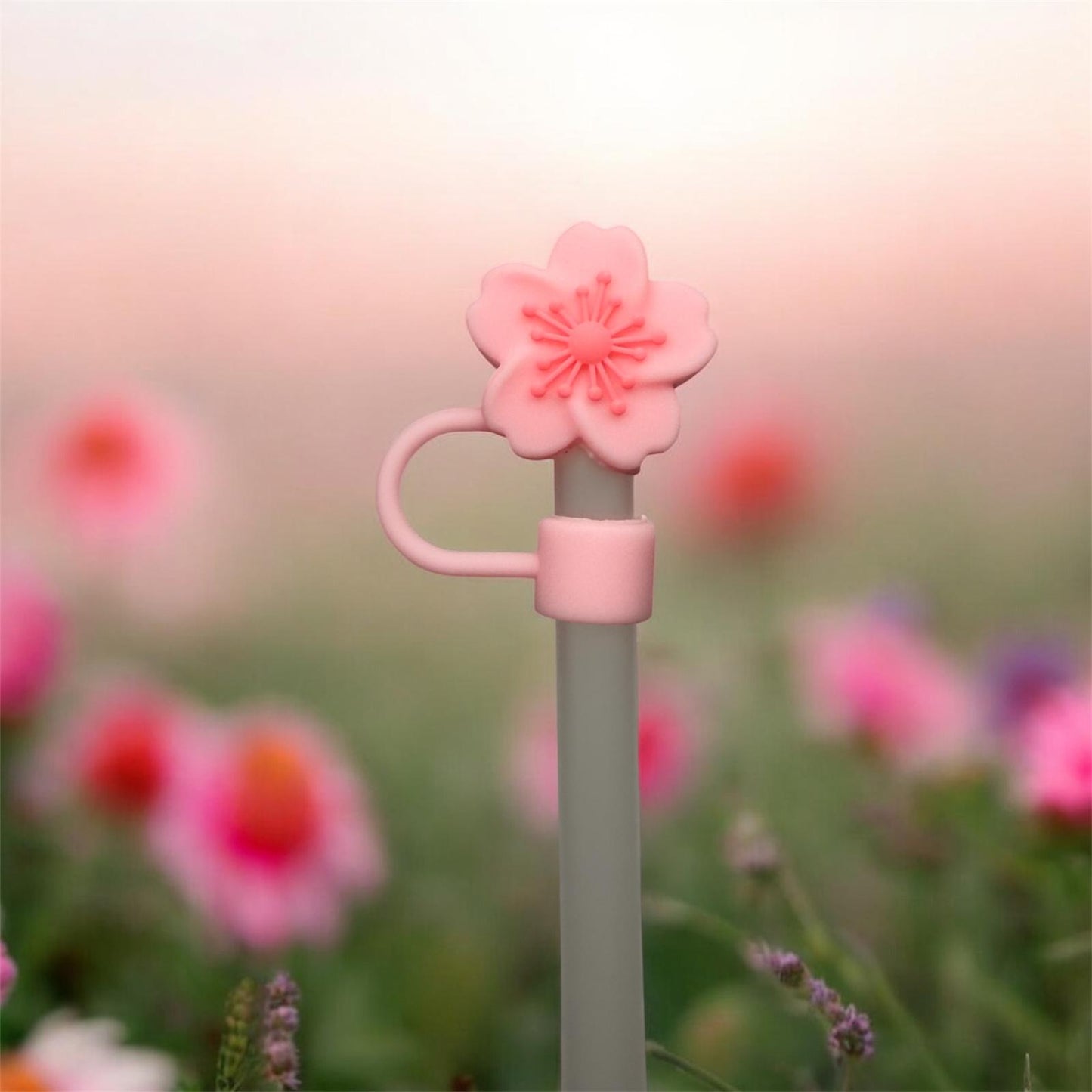 Strohhalm Topper - Pink  Sakura