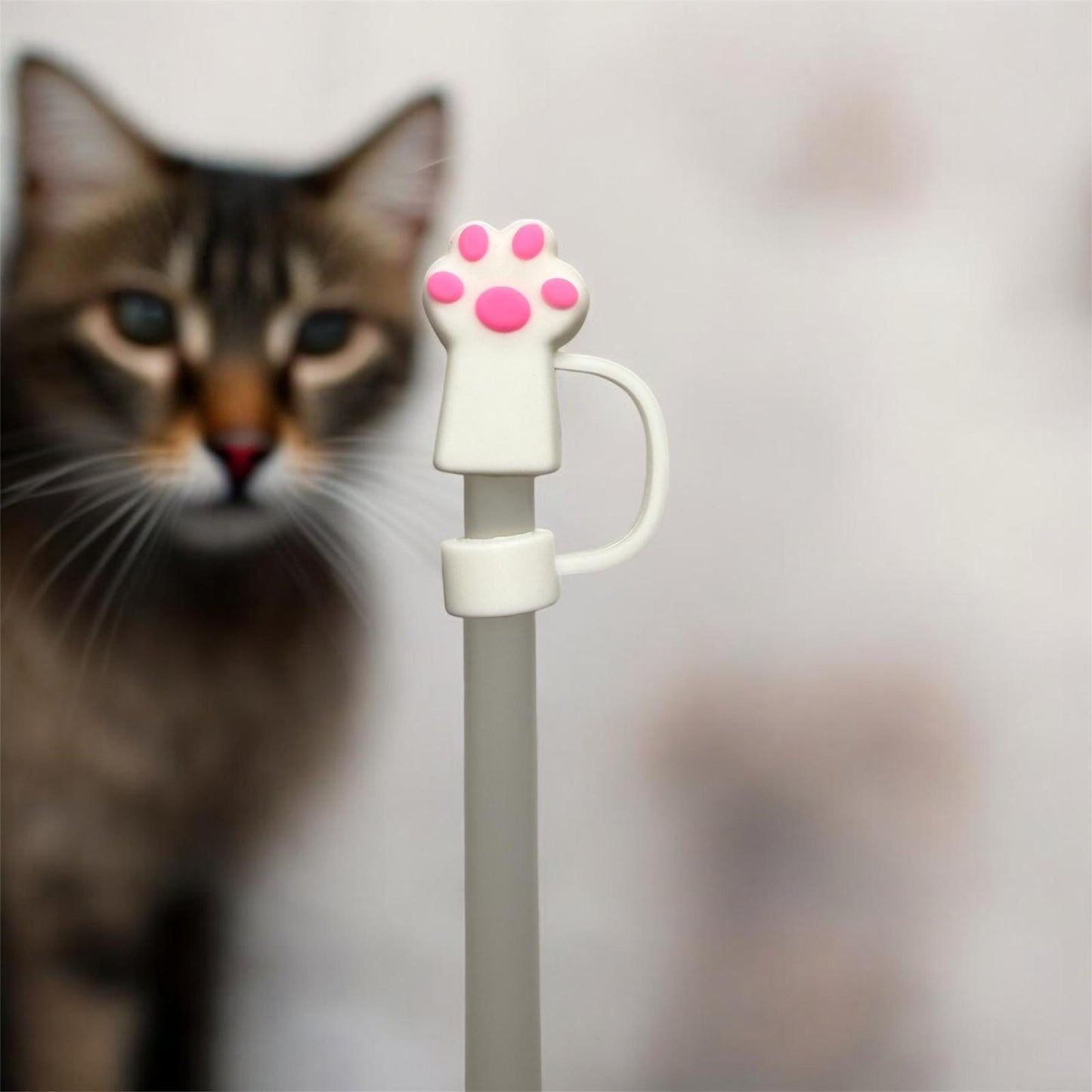 Strohhalm Topper - Cat Paw