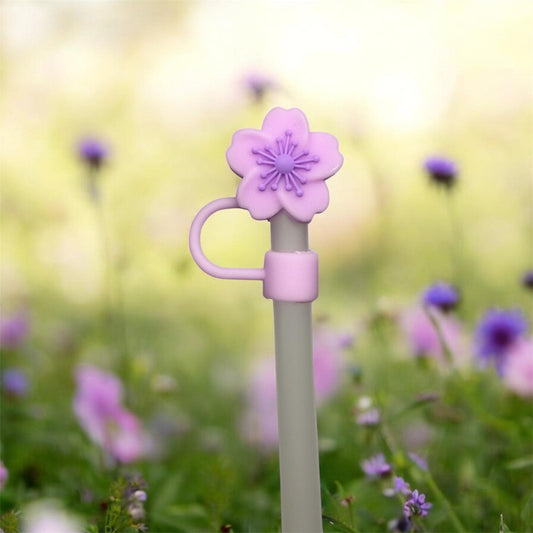 Strohhalm Topper - Purple Sakura