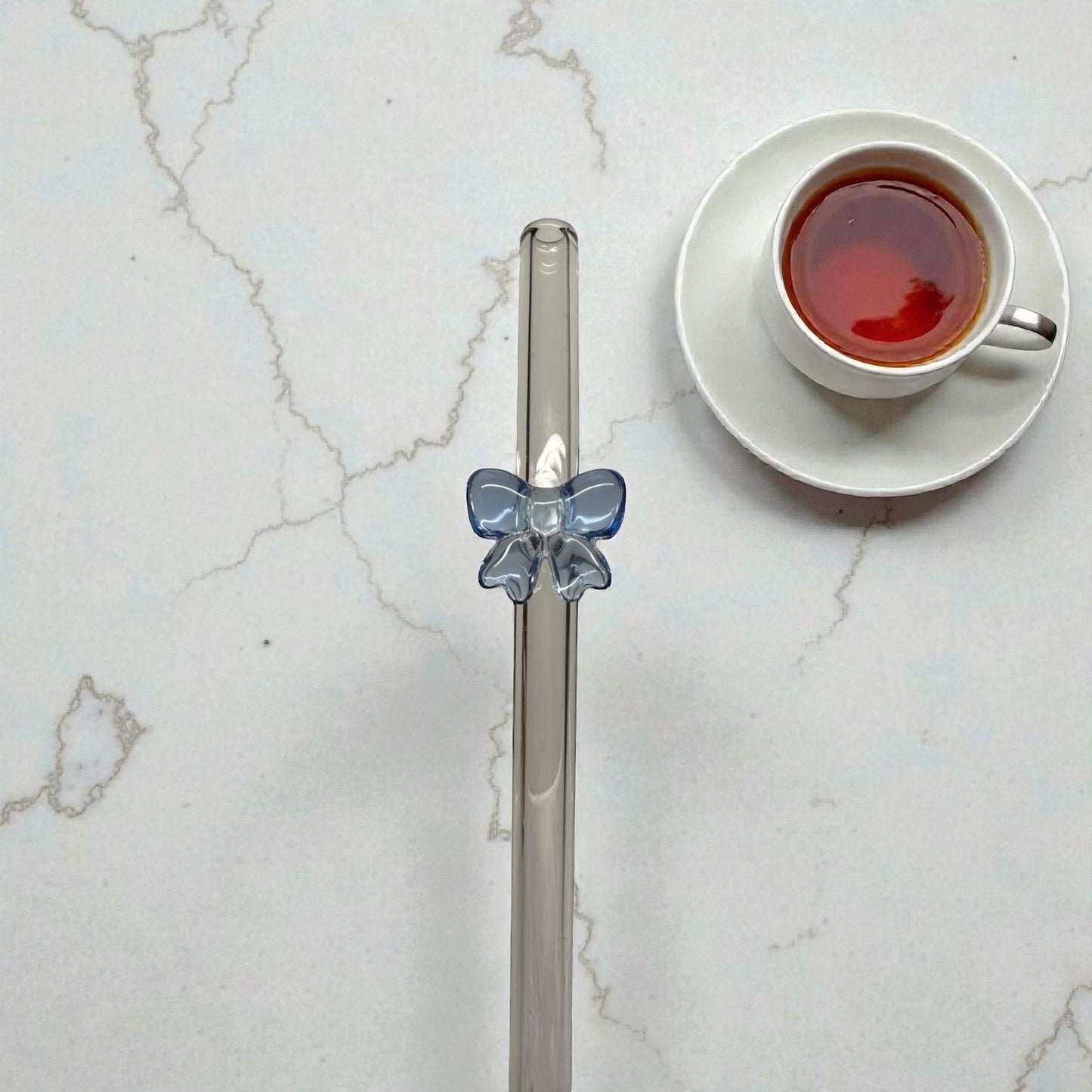 Strohhalm Skyblue Bow