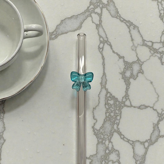 Strohhalm Turquoise Bow