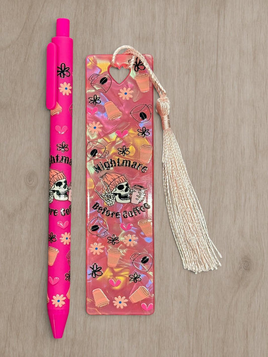 Lesezeichen Set Coffee Skull