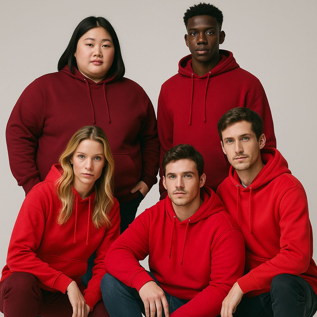 Unisex Hoodie Rottöne