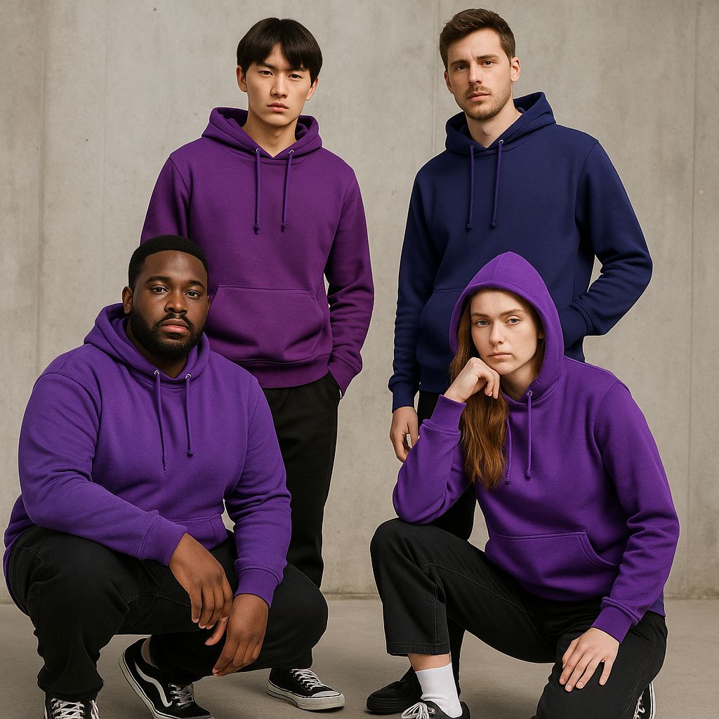 Unisex Hoodie Dunkle  Lilatöne