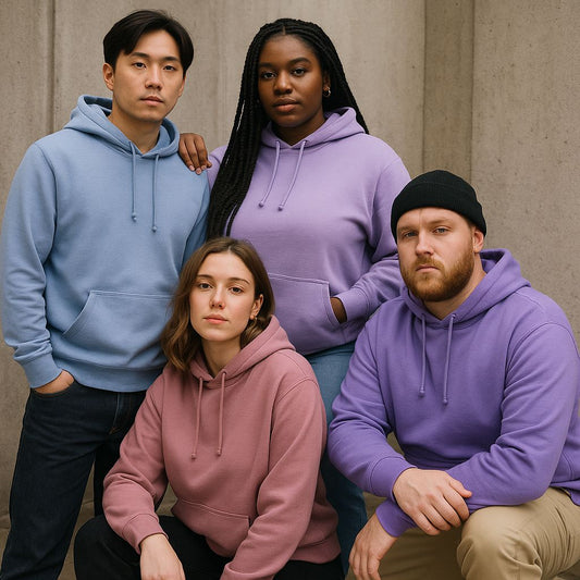 Unisex Hoodie Helle Lilatöne