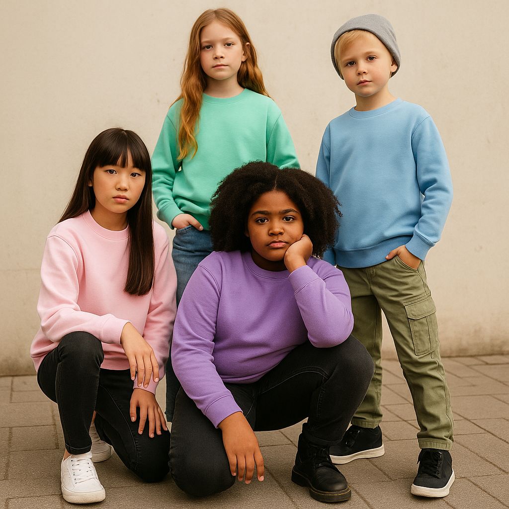 Kinder Sweatshirts Helle Farben