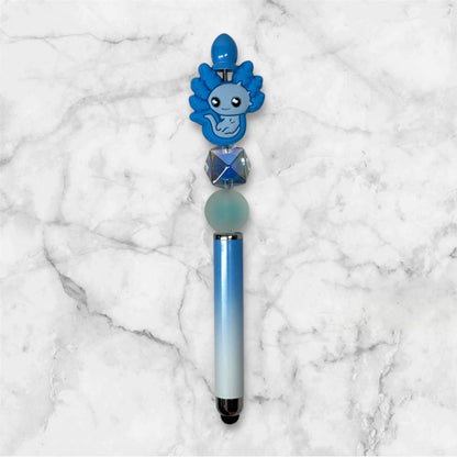 Blue Axolotl 2in1 Pen