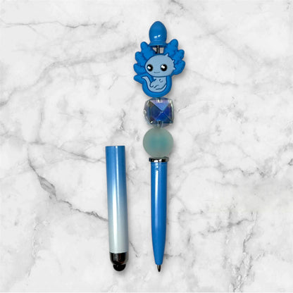 Blue Axolotl 2in1 Pen