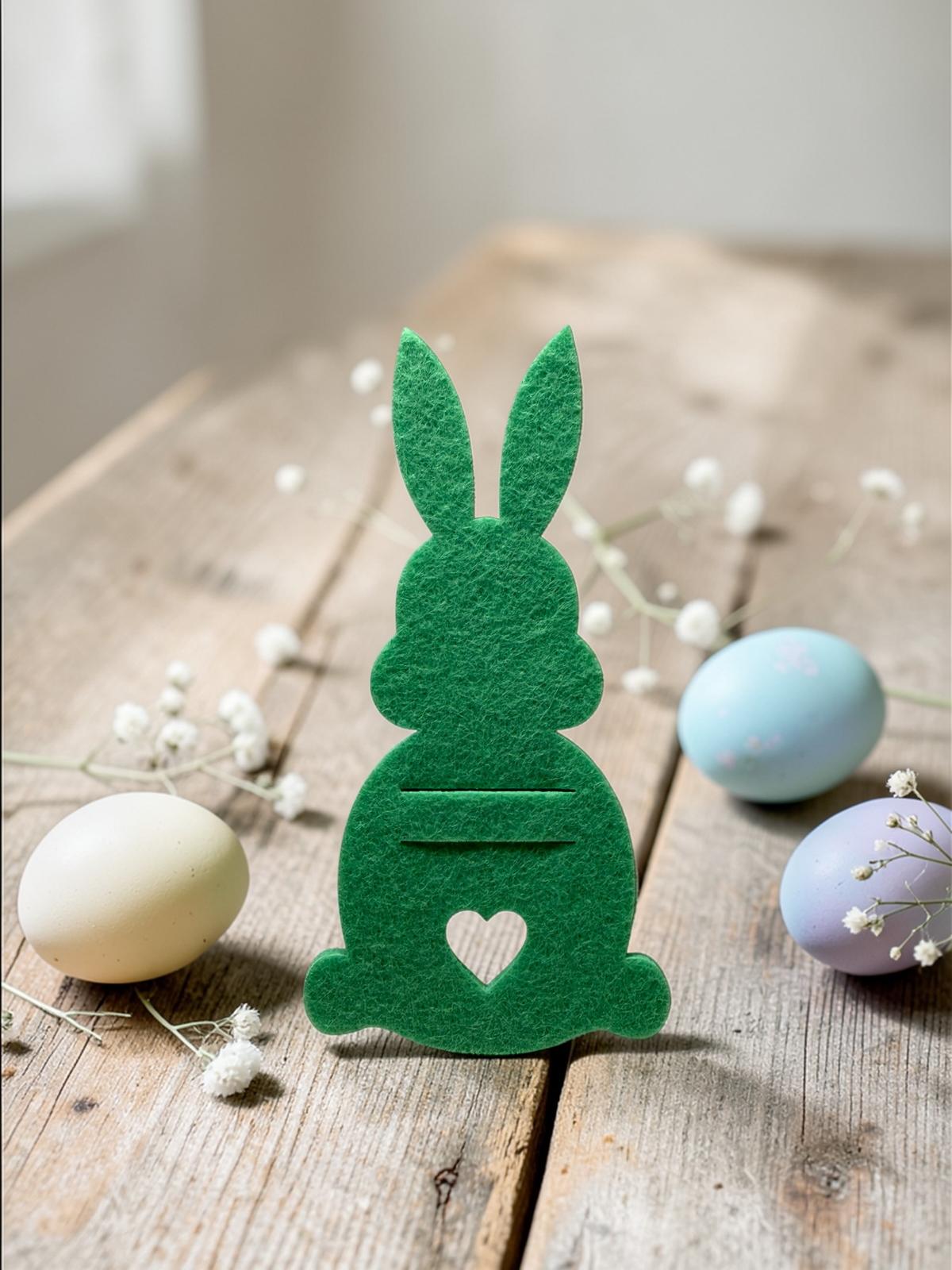 Filz Geld Hase