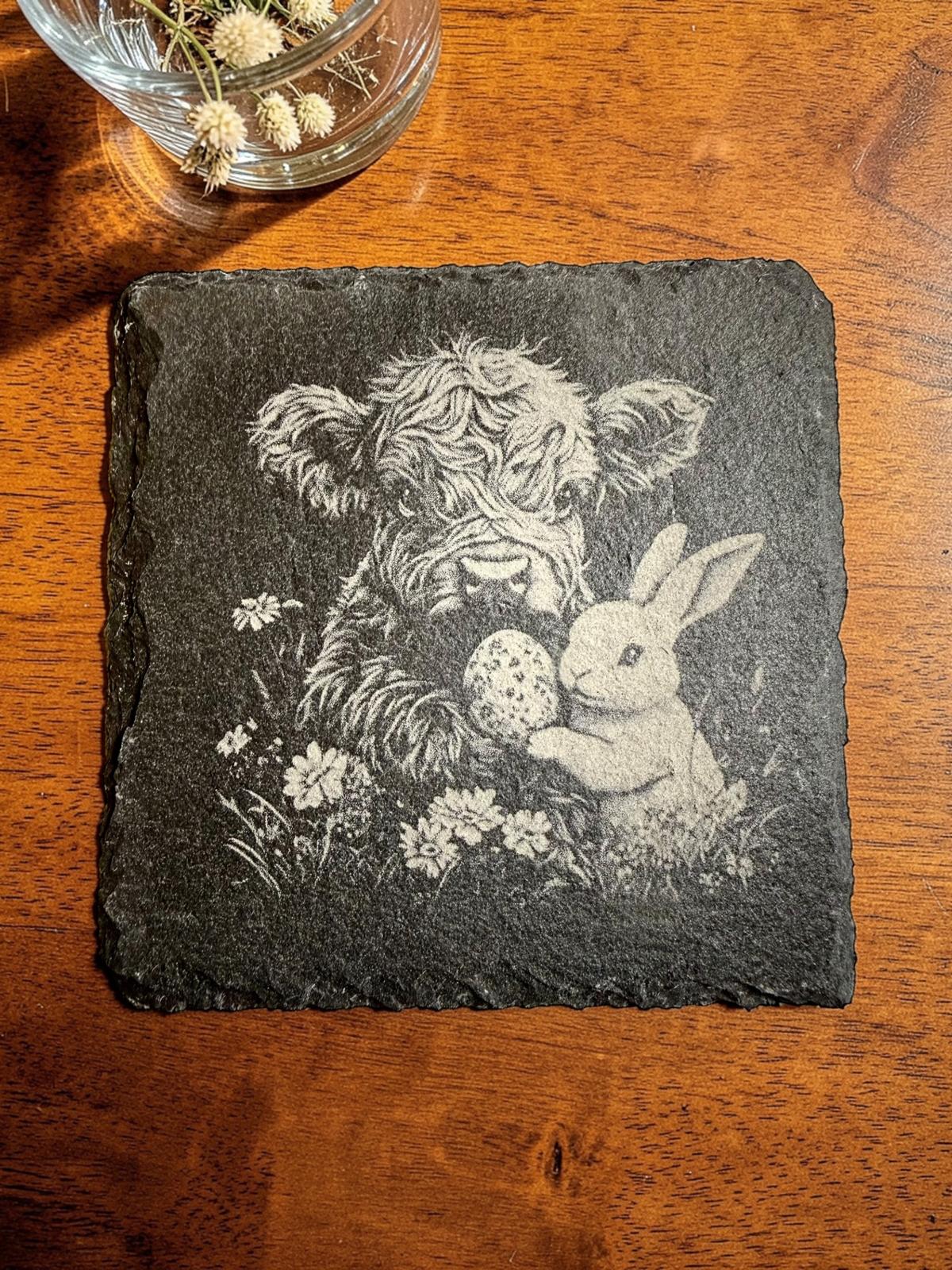 Schieferplatten Untersetzer