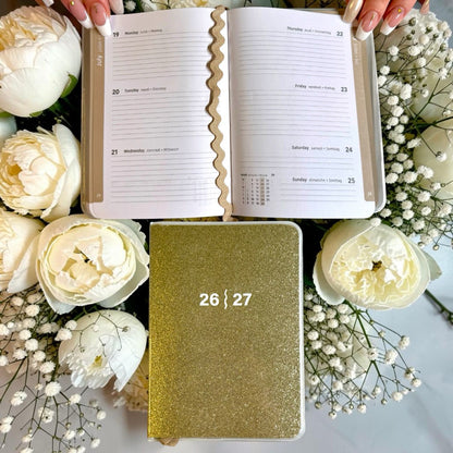 Glitzer Taschenkalender 26/27
