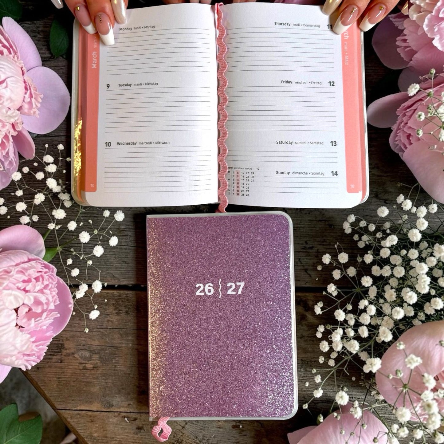 Glitzer Taschenkalender 26/27